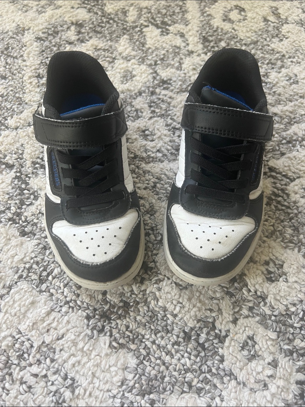 Bundle 3 pairs and get offer $20 Skechers Black and White Low-Top Kids Sneakers